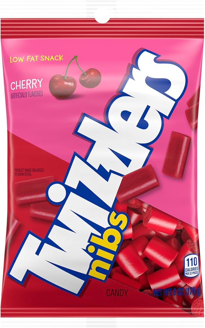 Twizzlers Nibs Cherry Flavour 170 g Imported Exotic Candy Montreal Quebec Canada Snaxies