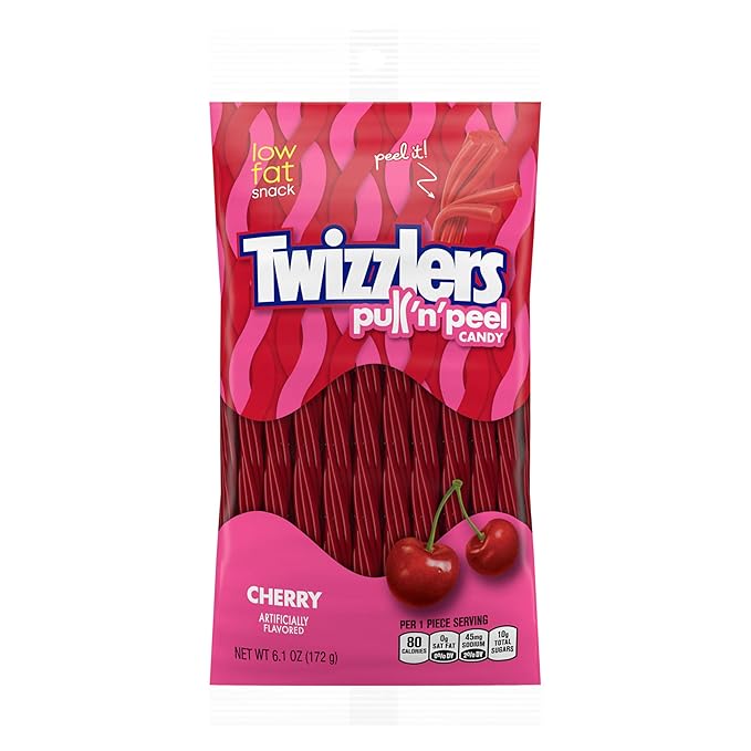 Twizzlers Pull 'n' Peel Cherry Flavour 172 g Imported Exotic Candy Montreal Quebec Canada Snaxies