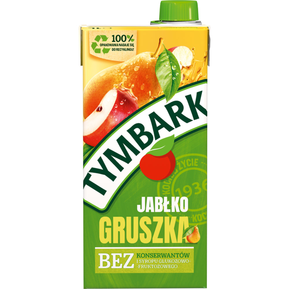 Tymbark Apple Pear 1L Exotic Drinks Snaxies Montreal Quebec Canada