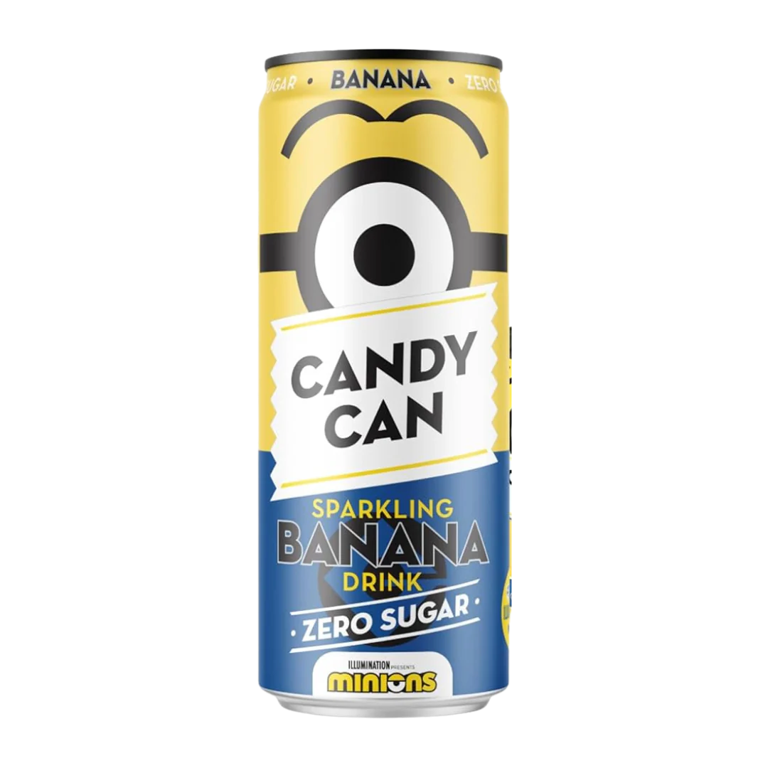 Candy Can Minions Banana Drink 330 ml Snaxies Exotic Drink Montreal Quebec Canada