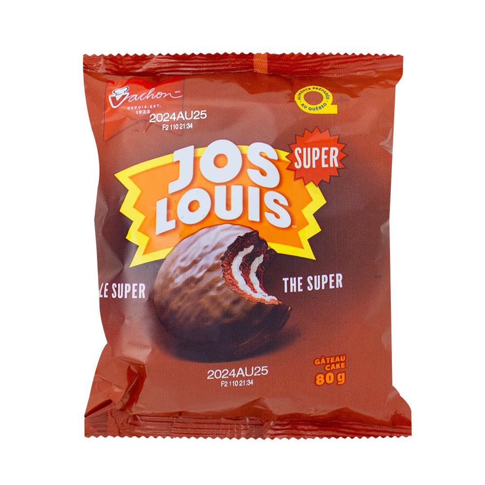 Vachon Jos Louis SUPER Cakes 80 g Snacks Montreal Quebec Canada Snaxies