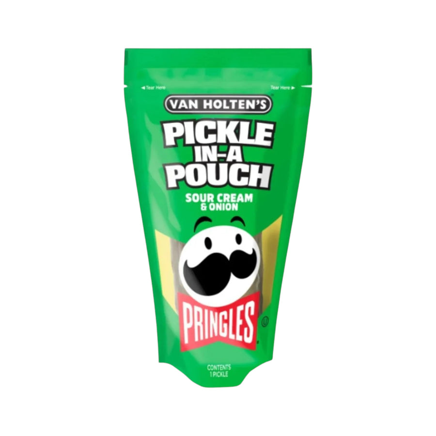 Van Holten's Pringles Sour Cream & Onion Pickle 140 g Exotic Snacks Montreal Quebec Canada Snaxies