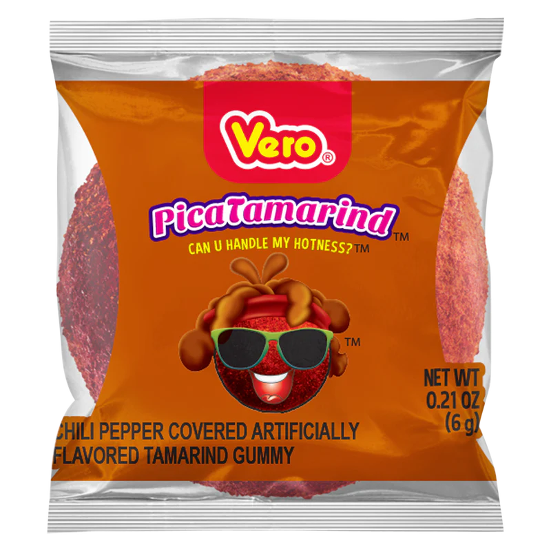 Vero Pica Tamarind Gummy Candy 6 g Exotic Mexican Candy Montreal Quebec Canada Snaxies
