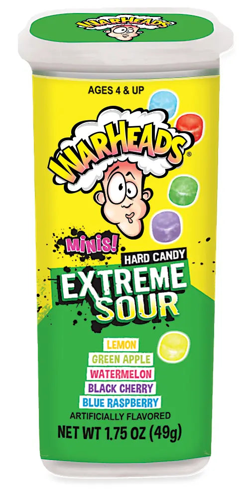 Warheads Extreme Sour Minis 49 g Exotic Candy Montreal Quebec Canada Snaxies