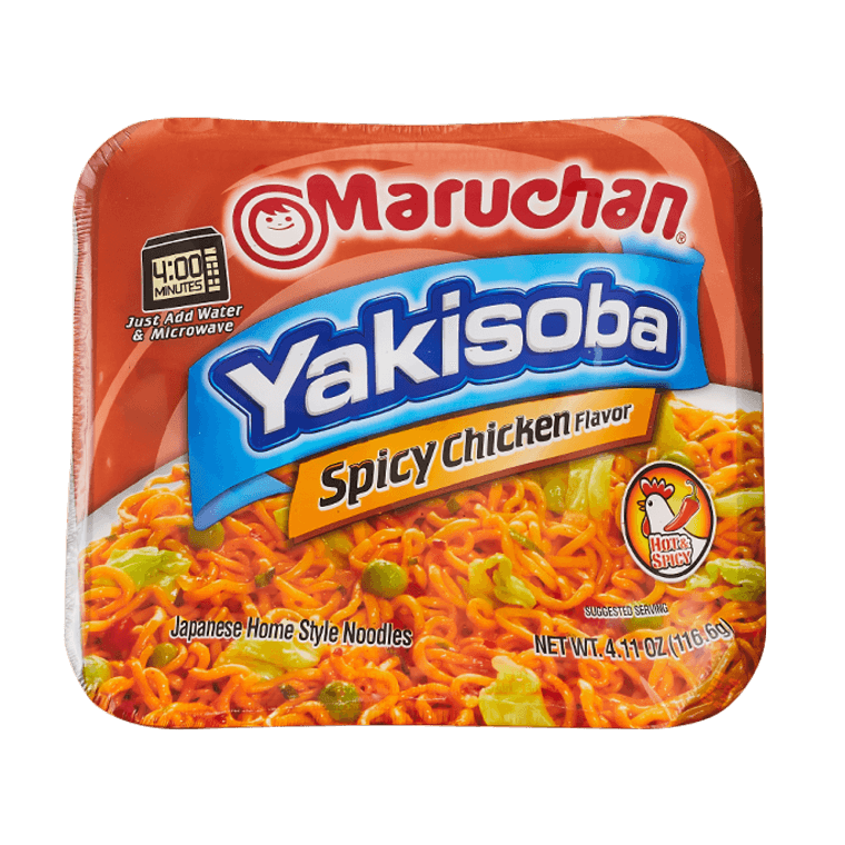 Maruchan Yakisoba Spicy Chicken 116.6 g Snaxies Exotic Snacks Montreal Quebec Canada