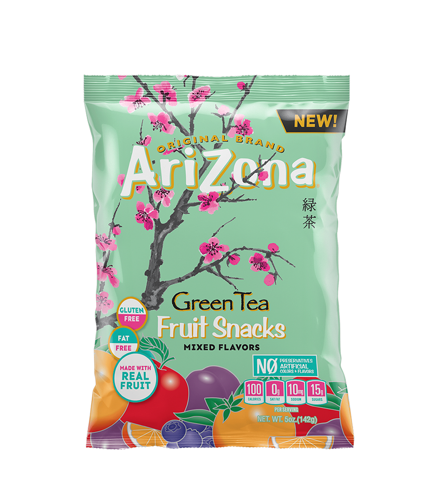 Arizona Green Tea Fruit Snacks 142 g Snaxies Exotic Candy Montreal Quebec Canada
