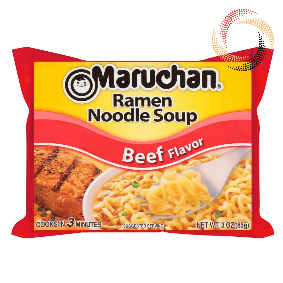 Maruchan Ramen Noodle Soup Pack Beef Flavour 85 g Exotic Snacks Montreal Quebec Canada Snaxies