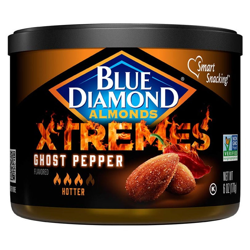 Blue Diamond XTREMES Ghost Pepper Almonds 170 g Salty Snaxies Montreal Quebec Canada