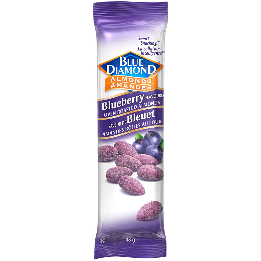Blue Diamond Roasted Blueberry Almonds 43 g Snaxies Exotic Snacks Montreal Quebec Canada