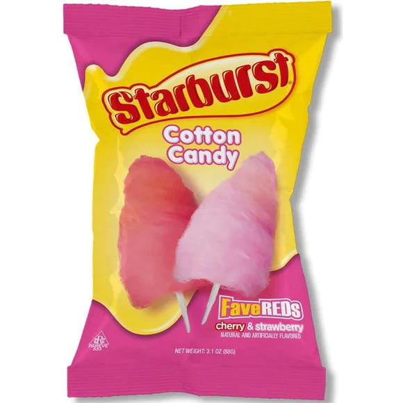 Starburst FaveREDS Cotton Candy 88 g Snaxies Exotic Snacks Montreal Quebec Canada