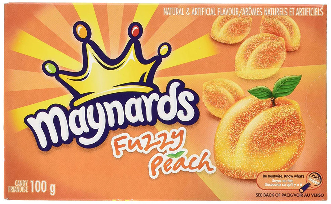 Maynards Fuzzy Peach 100 g Snaxies Montreal Quebec Canada