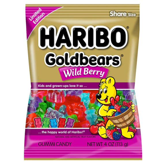 Haribo Goldbears Wild Berry 113 g Snaxies Exotic Snacks Montreal Quebec Canada