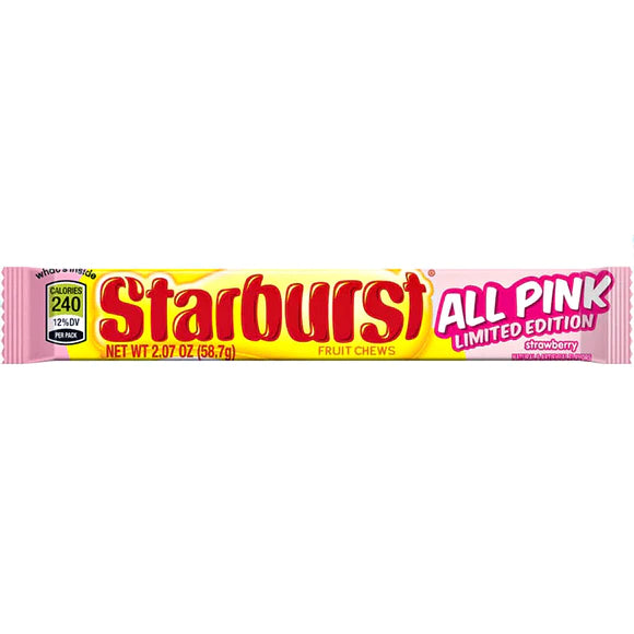 Starburst All Pink 58.7 g Snaxies Exotic Snacks Montreal Quebec Canada