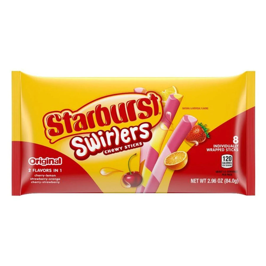 Starburst Swirlers Chewy Sticks 84 g Snaxies Exotic Snacks Montreal Quebec Canada