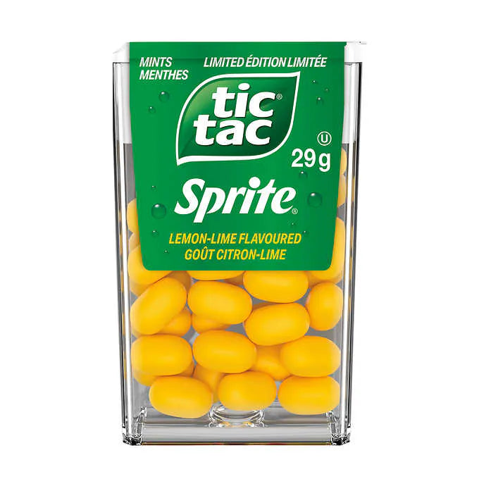 Tic Tac Sprite 29 g Snaxies Exotic Snacks Montreal Quebec Canada