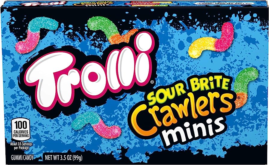 Trolli Sour Brite Crawlers Minis Theatre Box 99 g