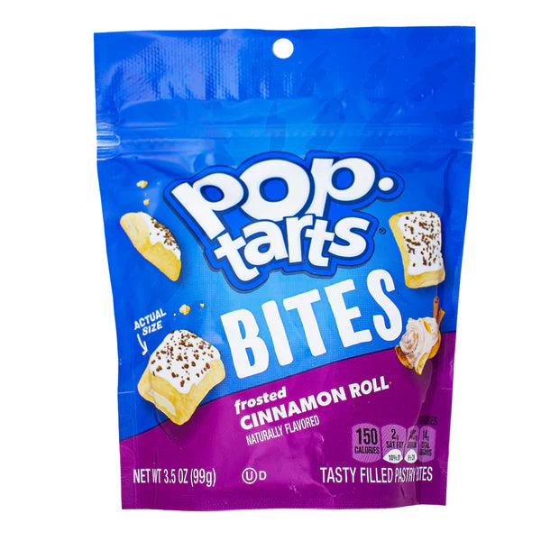 Pop-Tarts Frosted Cinnamon Roll Bites 99 g  Exotic Snacks Snaxies Montreal Quebec Canada 