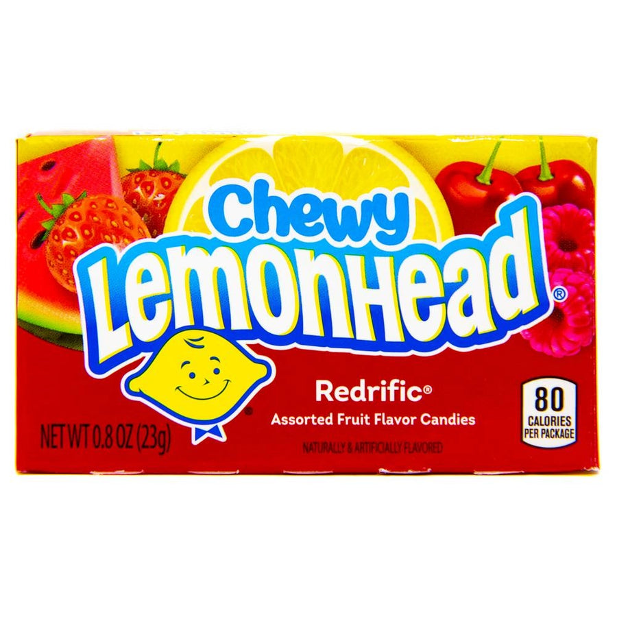 Products Ferrara Chewy Lemonhead Redrific Candy Box 23 g Exotic Candy Montreal Quebec Canada Snaxies