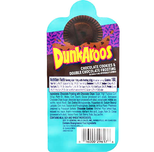 Dunkaroos Chocolate Cookies & Double Chocolate Frosting 42 g Exotic cookies Snaxies Montreal Quebec Canada