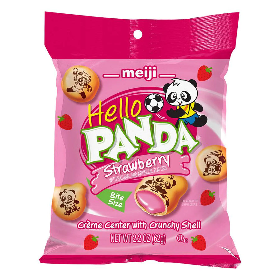 Meiji Hello Panda Strawberry 62 g Snaxies Exotic Snacks Montreal Quebec Canada