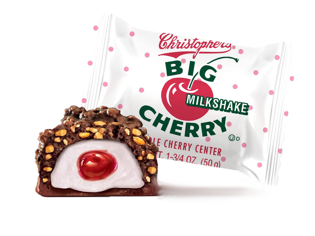 Christopher's Big Cherry Milkshake 50 g Imported Exotic Candy Montreal Quebec Canada Snaxies