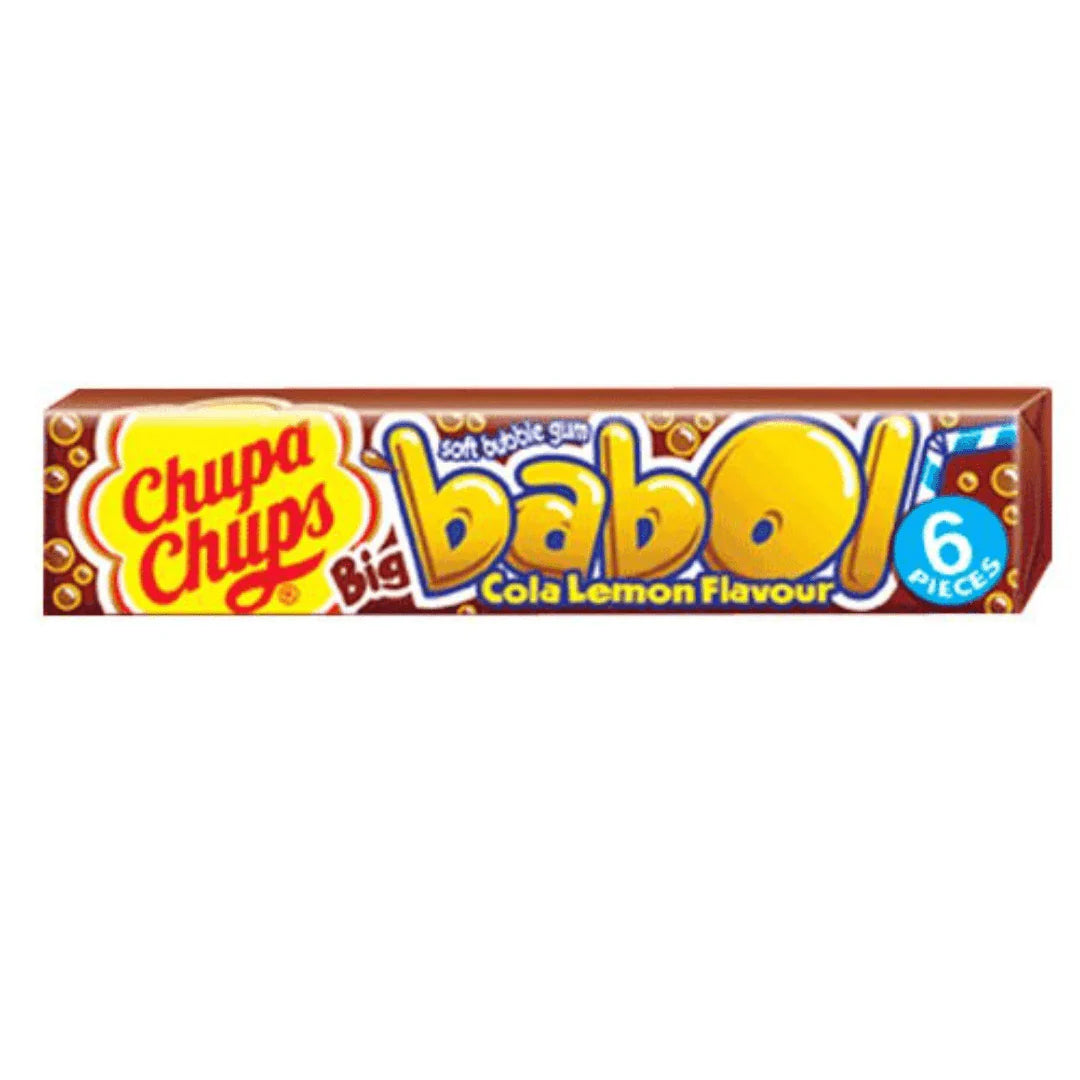 Chupa Chups Big Babol Cola Lemon 28 g Snaxies Exotic Candy Montreal Canada