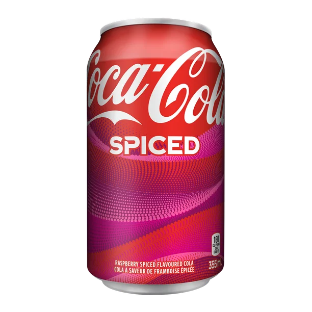 Coca-Cola Raspberry Spiced 355 ml Snaxies Exotic Drinks Montreal Quebec Canada