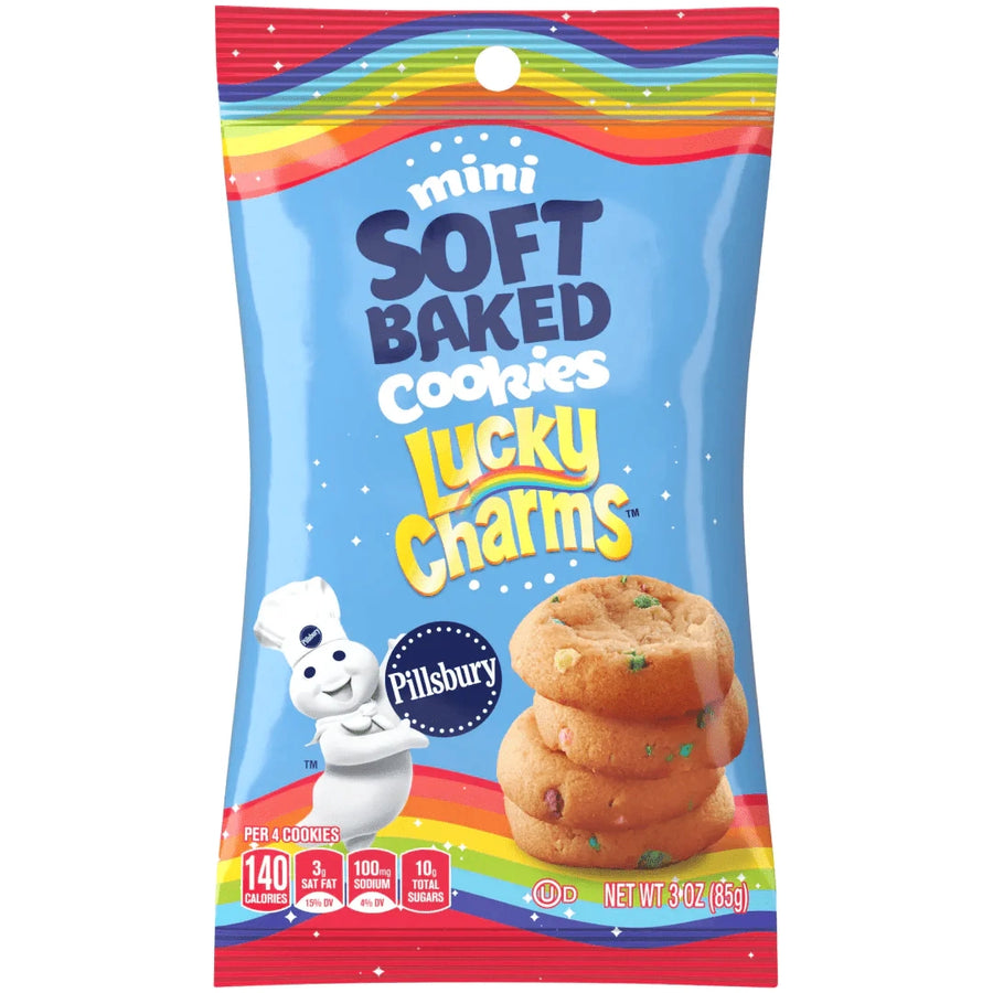 Pillsbury Soft Baked Mini Lucky Charms Cookies 85 g Snaxies Exotic Snacks Montreal Quebec Canada