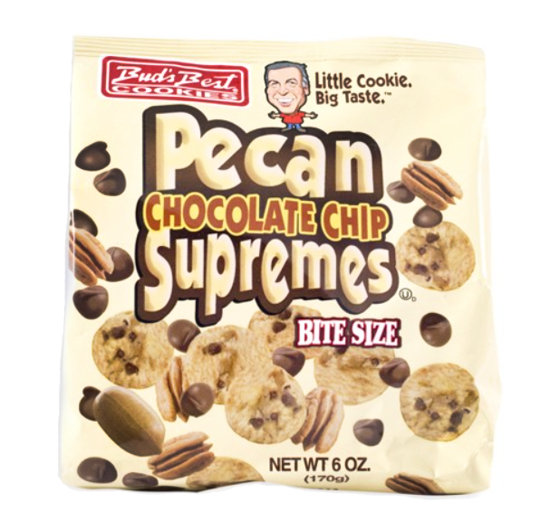 Bud's Best Pecan Chocolate Chip Supremes 170 g Snaxies Exotic Snacks Montreal Quebec Canada
