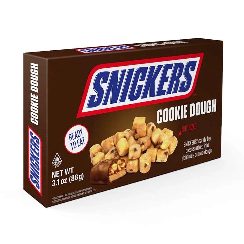 SNICKERS Cookie Dough Bites 88 g Snaxies Exotic Snacks Montreal Quebec Canada