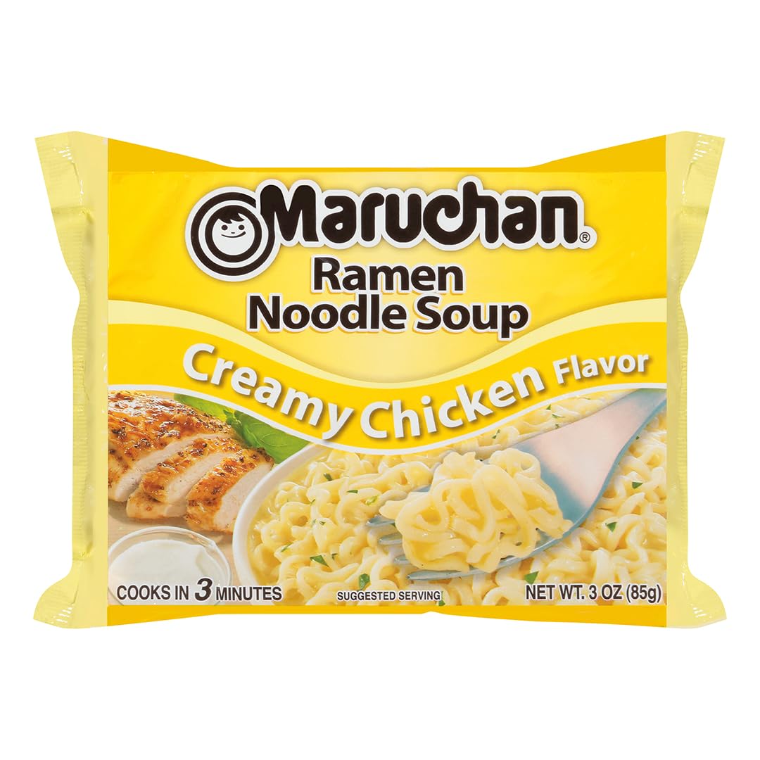 Maruchan Ramen Noodle Soup Pack Creamy Chicken Flavour 85 g Exotic Snacks Montreal Quebec Canada Snaxies