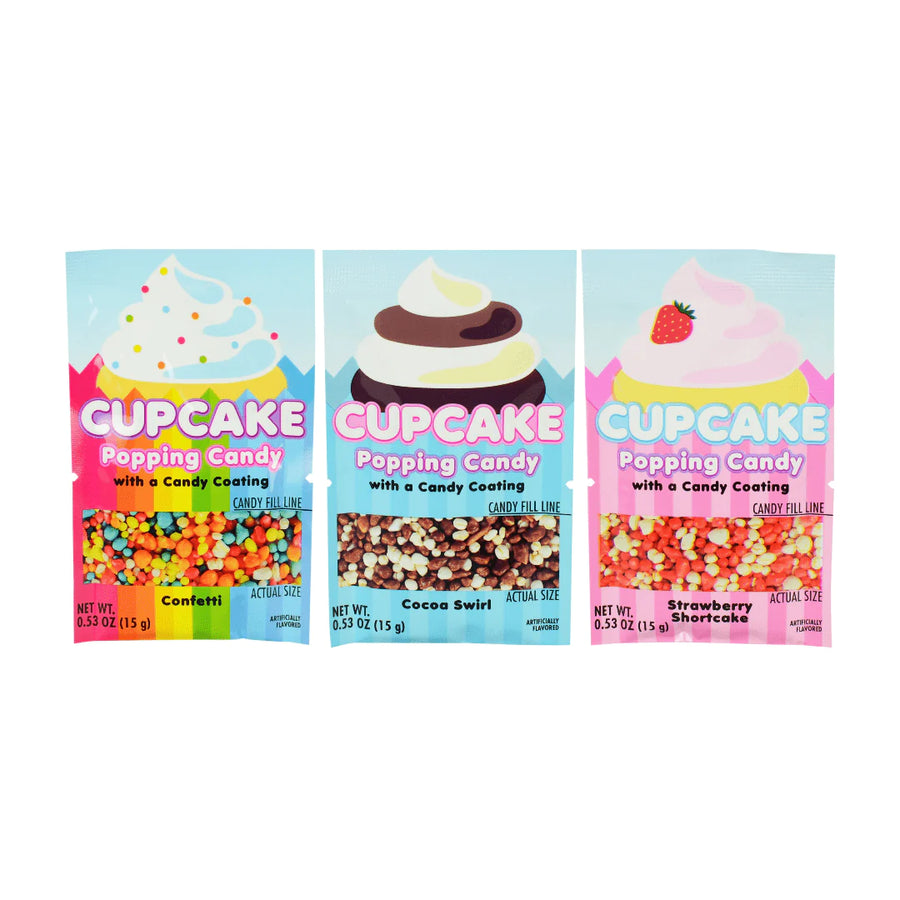 Koko's Cupcake Popping Candy 15 g Snaxies Exotic Candy Montreal Quebec Canada