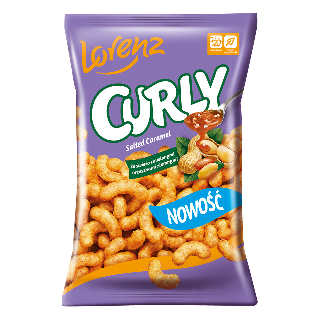 Lorenz Snacks Curly Salted Caramel 100 g
Exotic Snacks Snaxies Montreal Quebec Canada 