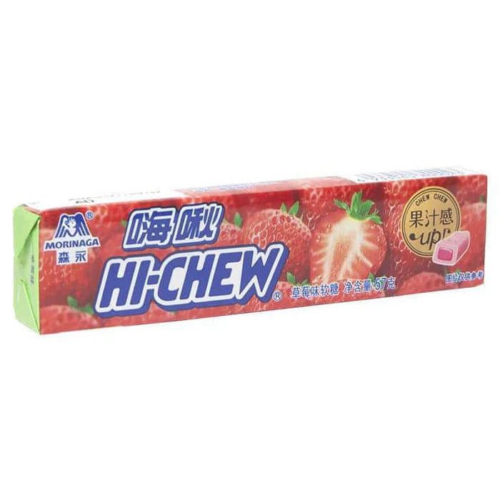 Morinaga Hi-Chew Strawberry Candy 57 g Snaxies Exotic Candy Montreal Quebec Canada