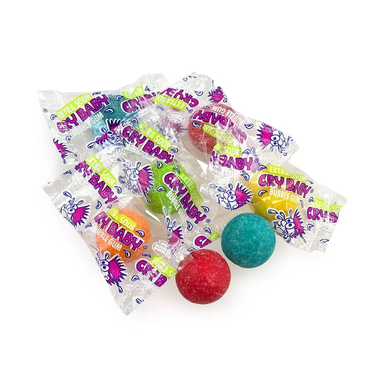 Cry Baby Extra Sour Bubble Gum 4.5g Exotic Snacks Sweet Snaxies Montreal Quebec Canada 