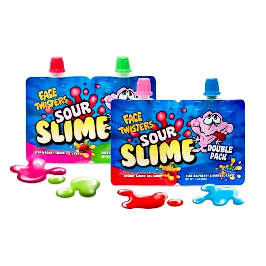 Face Twisters Sour Slime 40 g Snaxies Exotic Snacks Montreal Quebec Canada