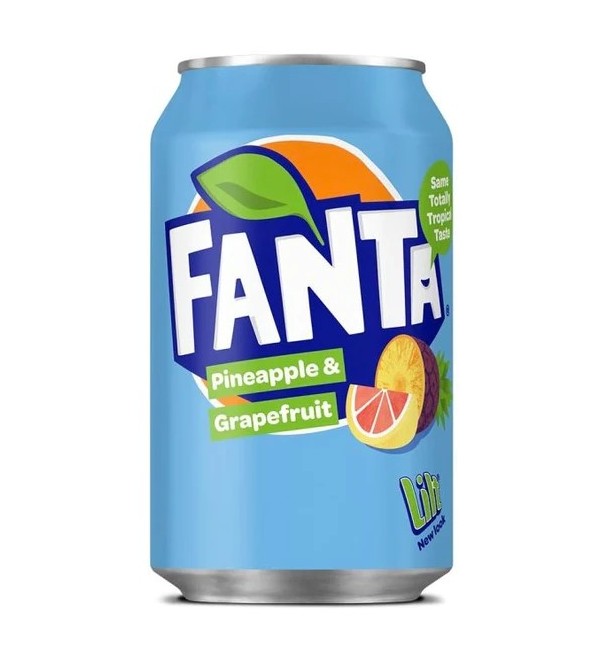 Fanta Pineapple Grapefruit 330 ml Snaxies Exotic Drinks Montreal Quebec Canada