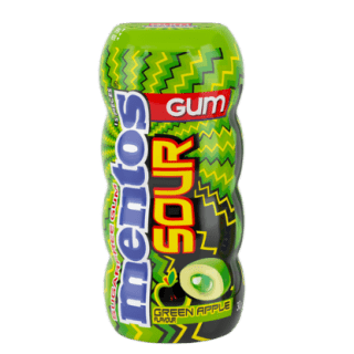 Mentos Sour Apple Gum 30 g Snaxies Exotic Snacks Montreal Quebec Canada