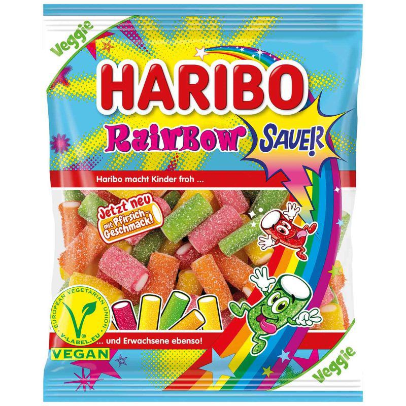 Haribo Rainbow Sauer 160 g Snaxies Exotic Candy Montreal Quebec Canada