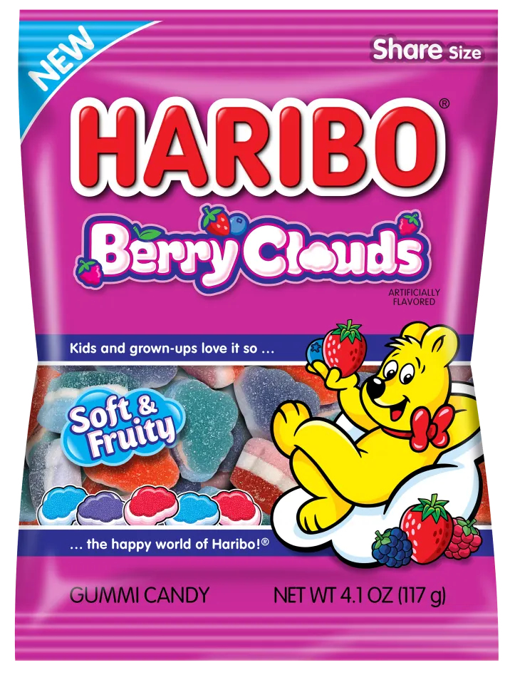 Haribo Berry Clouds 117g Snaxies exotic Snacks Montreal Quebec Canada