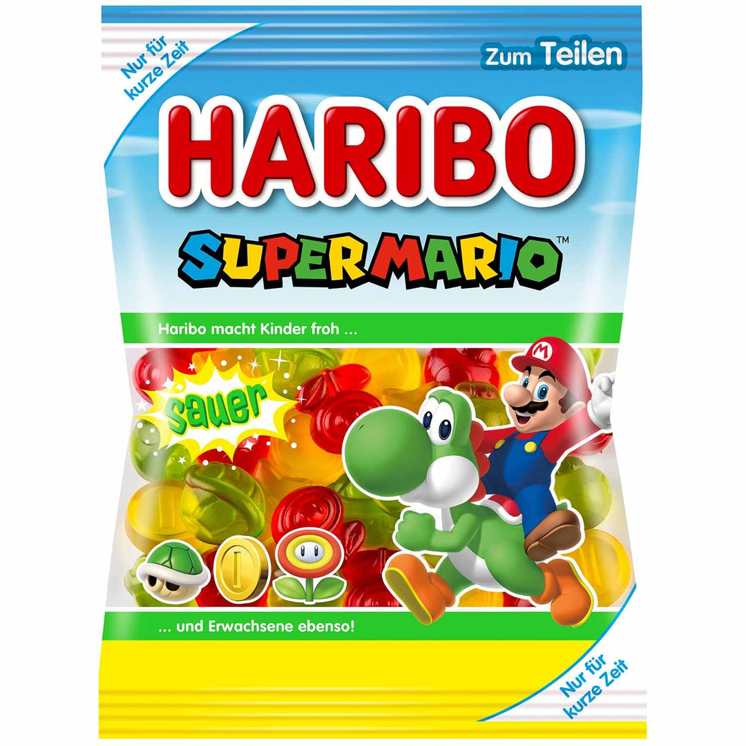 Haribo Super Mario Sour 175 g Snaxies Exotic Snacks Montreal Quebec Canada