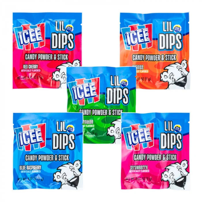 Icee Lil Dips Candy Powder & Stick Singles 9 g Exotic Snacks Snaxies Montreal Quebec Canada