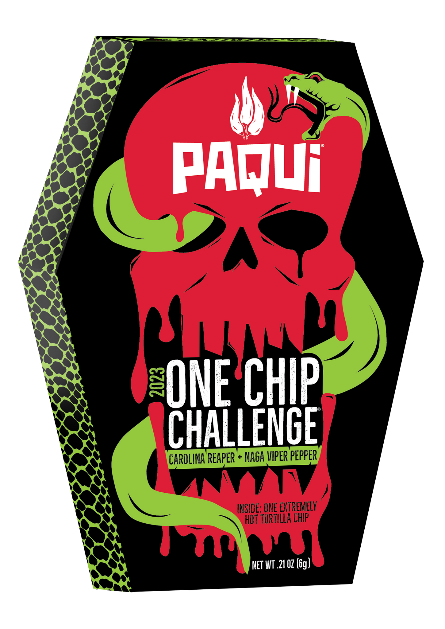 Paqui One Chip Challenge 2023 (Reaper & Naga Viper) 6 g Snaxies