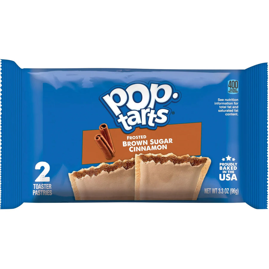 Pop-Tarts Frosted Brown Sugar Cinnamon  100 g Snaxies Exotic Pastry Montreal Canada