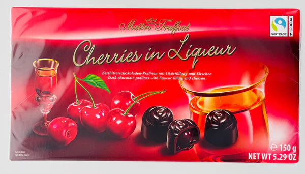 Maître Truffout Cherries in Liqueur 150 g Chocolate Exotic Snaxies Montreal Quebec Canada