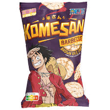 One Piece Luffy Rice Chip BBQ flavor 60 g Exotic Chips Snaxies Montreal Quebec Canada