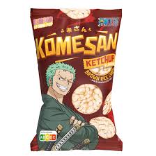 One Piece Zoro Rice Chip Ketchup flavor 60 g Exotic Chip Snaxies Montreal Quebec Canada