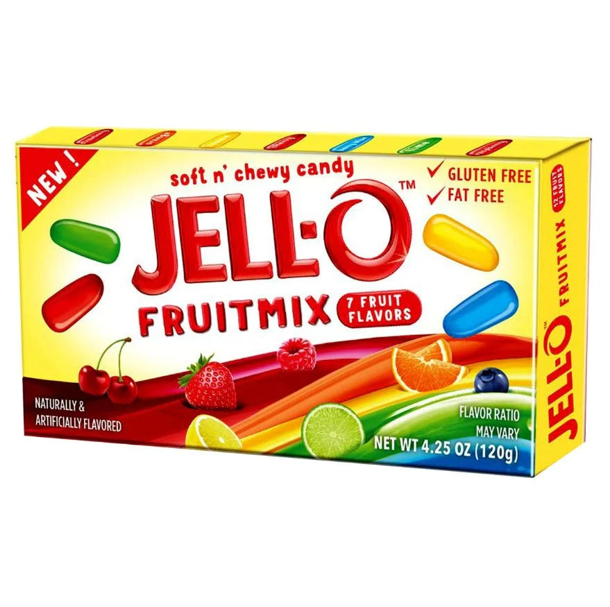 Jell-o Fruit Mix 120g Snaxies Exotic Snacks Montreal Quebec Canada
