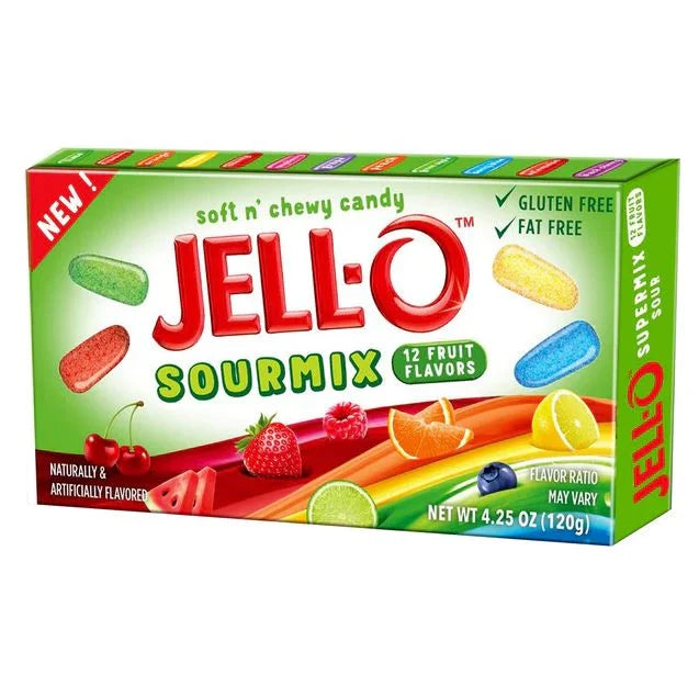 Jell-o Super Mix Sour 120g Snaxies Exotic Snacks Montreal Quebec Canada 