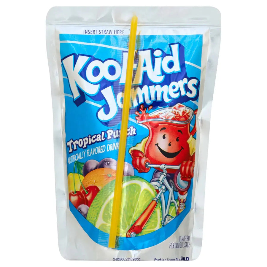 Kool Aid Jammers Tropical Punch 177 ml Snaxies Exotic Snacks Montreal Quebec Canada